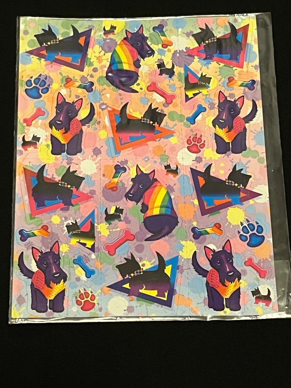 Lisa Frank Scottie stickers